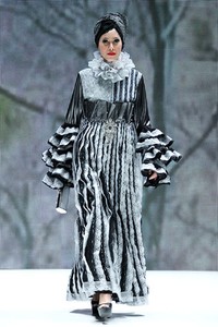 Jakarta, Indonesia - 31 Mei. The Gray of Expectations Sun by Boyonz Ilyas. Indonesia Islamic Fashion Fair 2013 at Jakarta Convention Center. 31 Mei 2013. Senayan. Jakarta. [Foto: Mohammad Abduh/Wolipop]