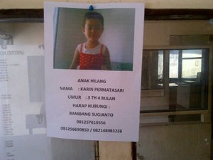 Bocah Perempuan Usia 3 tahun Hilang Diculik di Pontianak