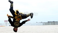Tampak pelatih acrobatic mempertunjukan kemampuannya. Gus Mun/detikfoto