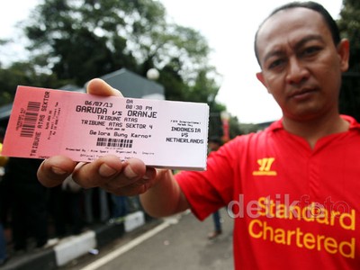 Tiket Indonesia vs Belanda Diserbu Pembeli