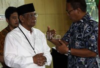 Saat ditanya lebih jauh soal keperluannya dengan pimpinan KPK, Hasyim enggan mengungkapkannya dulu. Lamhot Aritonang/detikFoto.