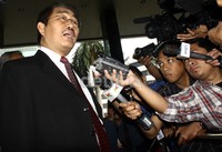 Jimly datang untuk mengetahui perkembangan sistem integritas nasional yang dibangun KPK. Lamhot Aritonang/detikFoto.