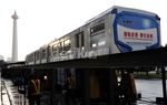 MRT dan Monorel Dipajang di Monas