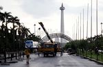 MRT dan Monorel Dipajang di Monas