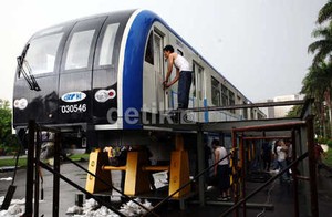 Kereta Contoh Monorel Segera Dipamerkan di Monas