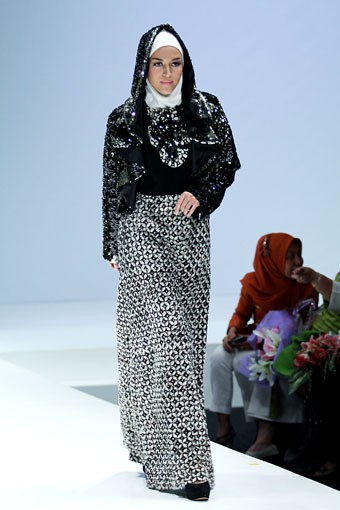 Jakarta, Indonesia - 02 Juni. Yuyuk Nurmaisya Glamz with Tradition. Indonesia Islamic Fashion Fair 2013 at Jakarta Convention Center. 02 Juni 2013. Senayan. Jakarta. [Foto: Mohammad Abduh/Wolipop]