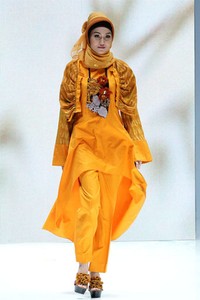 Jakarta, Indonesia - 02 Juni. Donggala Exquisite Looks by Nieta Hidayani. Indonesia Islamic Fashion Fair 2013 at Jakarta Convention Center. 02 Juni 2013. Senayan. Jakarta. [Foto: Mohammad Abduh/Wolipop]