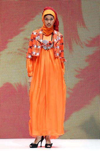 Jakarta, Indonesia - 02 Juni. Donggala Exquisite Looks by Nieta Hidayani. Indonesia Islamic Fashion Fair 2013 at Jakarta Convention Center. 02 Juni 2013. Senayan. Jakarta. [Foto: Mohammad Abduh/Wolipop]