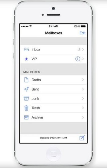     Beginilah penampilan baru di sektor mail yang kelihatan minimalis.