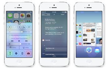     Apple mengumumkan iOS 7 sebagai update terbaru dari sistem operasi mobile miliknya di World Wide Developer Conference (WWDC) 2013. OS ini dibuat tampak lebih segar dan tak monoton. (kredit foto: Apple)