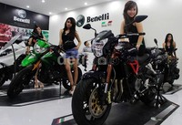Benelli memamerkan motor-motor yang diproduksinya seusai peresmian BMI sebagai Agen Tunggal Pemegang Merek (ATPM) Benelli di Indonesia.
