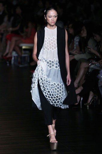 Jakarta, Indonesia - 05 Juni. Postcard by Biyan Wanaatmadja 30 Year in Fashion at Grand Ballroom Hotel Mulia. 05 Juni 2013. Senayan. Jakarta. [Foto: Mohammad Abduh/Wolipop]