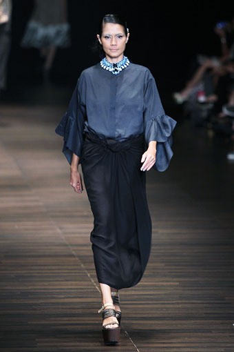 Jakarta, Indonesia - 05 Juni. Postcard by Biyan Wanaatmadja 30 Year in Fashion at Grand Ballroom Hotel Mulia. 05 Juni 2013. Senayan. Jakarta. [Foto: Mohammad Abduh/Wolipop]