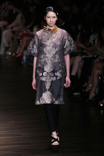 Jakarta, Indonesia - 05 Juni. Postcard by Biyan Wanaatmadja 30 Year in Fashion at Grand Ballroom Hotel Mulia. 05 Juni 2013. Senayan. Jakarta. [Foto: Mohammad Abduh/Wolipop]