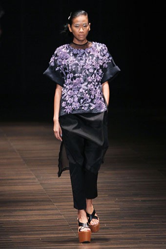 Jakarta, Indonesia - 05 Juni. Postcard by Biyan Wanaatmadja 30 Year in Fashion at Grand Ballroom Hotel Mulia. 05 Juni 2013. Senayan. Jakarta. [Foto: Mohammad Abduh/Wolipop]