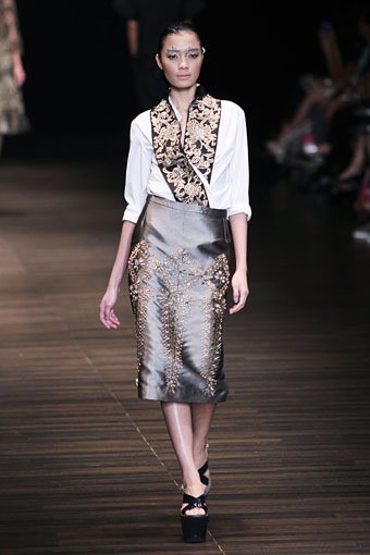 Jakarta, Indonesia - 05 Juni. Postcard by Biyan Wanaatmadja 30 Year in Fashion at Grand Ballroom Hotel Mulia. 05 Juni 2013. Senayan. Jakarta. [Foto: Mohammad Abduh/Wolipop]