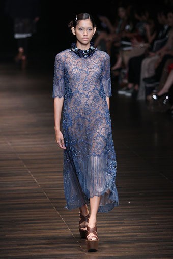 Jakarta, Indonesia - 05 Juni. Postcard by Biyan Wanaatmadja 30 Year in Fashion at Grand Ballroom Hotel Mulia. 05 Juni 2013. Senayan. Jakarta. [Foto: Mohammad Abduh/Wolipop]