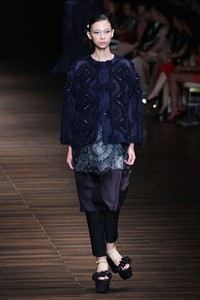 Jakarta, Indonesia - 05 Juni. Postcard by Biyan Wanaatmadja 30 Year in Fashion at Grand Ballroom Hotel Mulia. 05 Juni 2013. Senayan. Jakarta. [Foto: Mohammad Abduh/Wolipop]