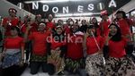 Aksi Unik Suporter Indonesia
