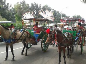 Hujan-hujan, Jokowi Tinjau Persiapan PRJ Monas