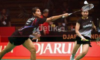 Nitya Krishinda Maheswari (kiri) dan Greycia Polii (kanan), mengaku kesulitan menghadapi lawannya dikarenakan sama-sama berasal dari Indonesia. Namun ketenangan dan kematangan bermain membuat mereka menang.