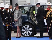 Kate Middleton tiba di acara tersebut. Chris Jackson/Getty Images.