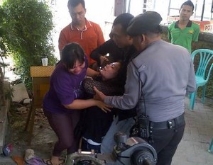 Kekasih Sopir Mobil ATM yang Tertembak Polisi di Semarang Histeris