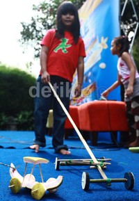 Acara yang digelar oleh komunitas Maen Nyok ini dalam rangka melestarikan permainan tradisional yang mulai menghilang.