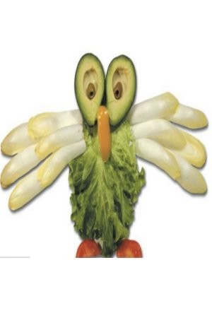 Ayo, Bikin Kreasi Salad Jadi Bentuk Singa dan Burung Hantu!