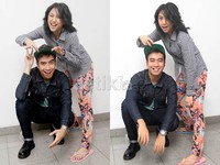 Keseruan Sherina dan Vidi Aldiano. Gus Mun/detikHOT.