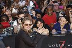 Brad Pitt di Premiere World War Z