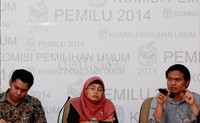 Para pembicara memberi pandangannya soal minimnya respon masyarakat usai Daftar Caleg Sementara (DCS) dirilis sejak sepekan lalu.