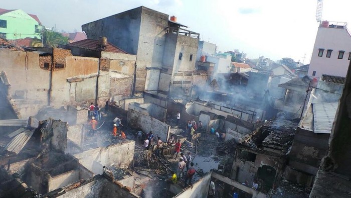 95 Rumah Hangus Akibat Kebakaran di Kemayoran