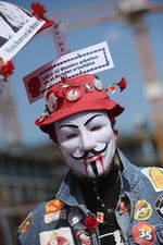 Guy Fawkes, Topeng Populer Para Demonstran