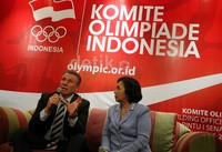 Kehadirannya di Jakarta untuk melakukan kerjasama olahraga di bidang atletik dengan Komite Olahraga Indonesia (KOI).