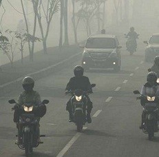 Indeks Pencemaran Udara di Riau di Level Bahaya