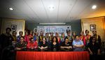 Tari Saman Buka Konpers Reuni Teladan All Stars
