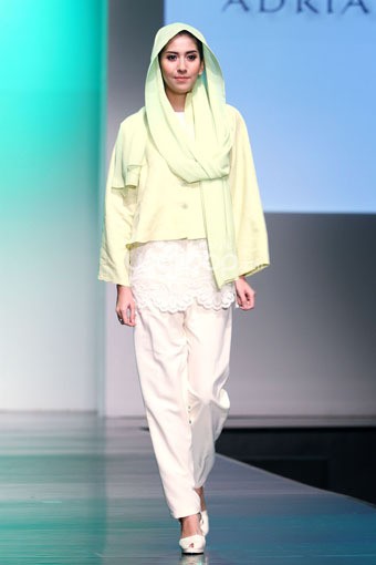 Jakarta, Indonesia - 26 Juni. Adrianto Halim Elegance Forever. Jakarta Islamic Fashion Week 2013 at Hall Jakarta Convention Center. Senayan. 26 Juni 2013. Jakarta. [Foto: Mohammad Abduh/Wolipop]