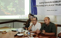 Teten Masduki memberikan pemaparan.