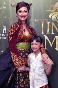 Nola mengaku senang bisa berakting bareng sang anak. Noel/detikHot.