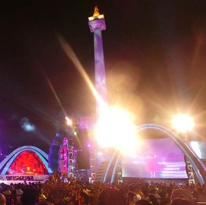  Meski Ada Final Abang None di Monas, Lalu Lintas Lancar