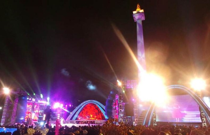  Meski Ada Final Abang None di Monas, Lalu Lintas Lancar