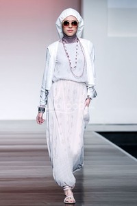 Jakarta, Indonesia - 28 Juni. Ria Miranda Beatnik. Jakarta Islamic Fashion Week 2013 di Hall Jakarta Convention Center. Senayan. 28 Juni 2013. Jakarta. [Foto: Mohammad Abduh/Wolipop]