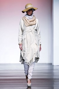 Jakarta, Indonesia - 28 Juni. Ria Miranda Beatnik. Jakarta Islamic Fashion Week 2013 di Hall Jakarta Convention Center. Senayan. 28 Juni 2013. Jakarta. [Foto: Mohammad Abduh/Wolipop]