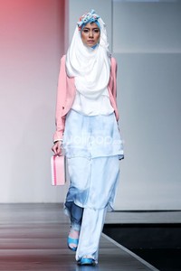 Jakarta, Indonesia - 28 Juni. Ghaida Tsurayya Candy land. Jakarta Islamic Fashion Week 2013 at Hall Jakarta Convention Center. Senayan. 28 Juni 2013. Jakarta. [Foto: Mohammad Abduh/Wolipop]