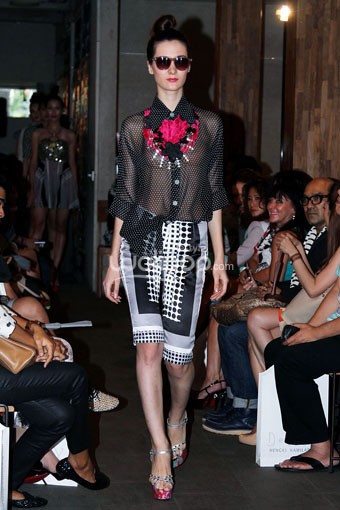 Jakarta, Indonesia - 30 Juni 2013. Hengki Kawilarang Retro Pop Spring 2014 at De la Gue. Kemang. Jakarta Selatan. [Foto: Mohammad abduh/Wolipop]