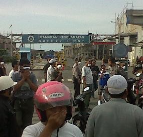 Gas Pabrik Pengolahan Tembaga di Gresik Bocor