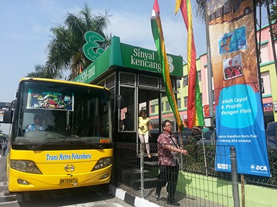 BCA Hadirkan Flazz Sebagai e-Ticket Trans Metro di Pekanbaru