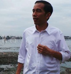  Ngabuburit, Jokowi Tinjau Proses Pengerukan Waduk Pluit