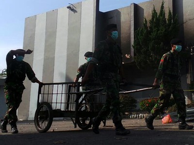 TNI Kerja Bakti Bersihkan LP Tanjung Gusta